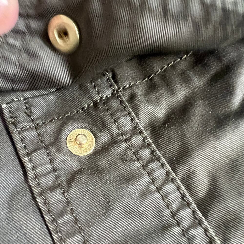 J Crew‎ Military Olive Green Button Gold Button Jacket Size S - Picture 16 of 16